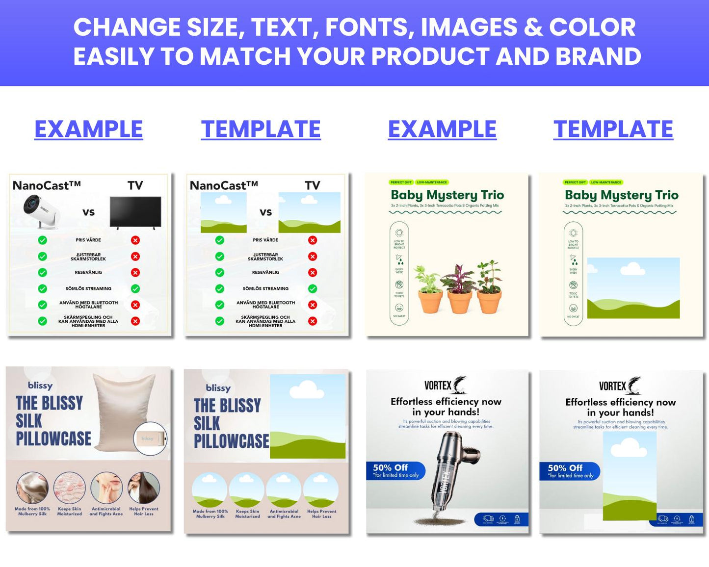 100+ Winning Static Ad Canva Templates for Home & Garden