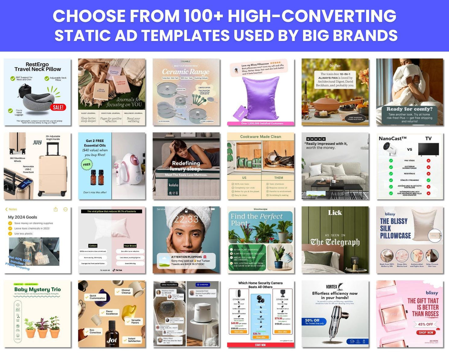 100+ Winning Static Ad Canva Templates for Home & Decor Furniture