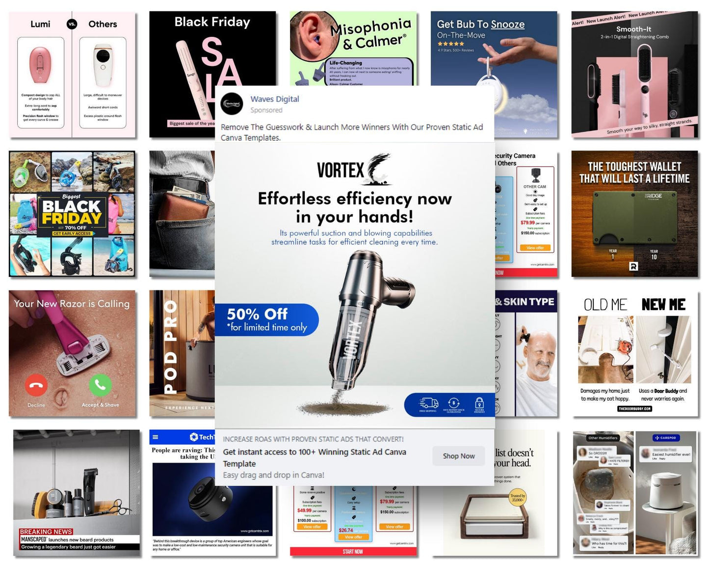 100+ Winning Static Ad Canva Templates for Electronics & Gadgets / Device