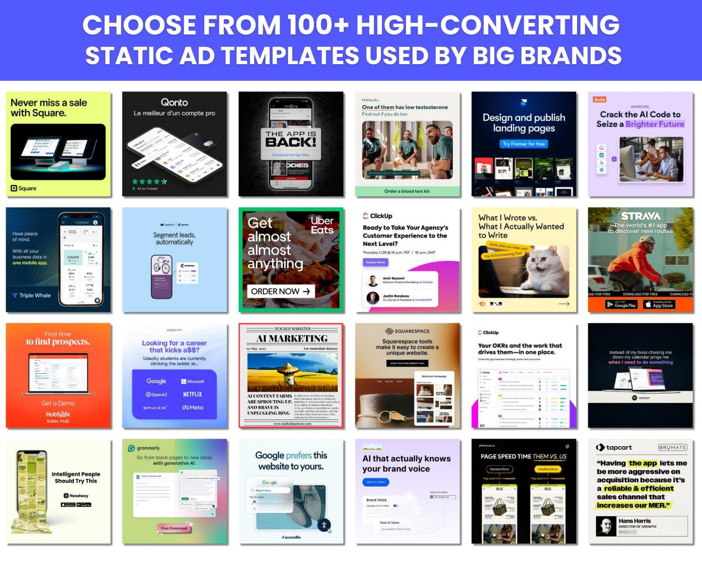 100+ Winning Static Ad Canva Templates for Software / SAAS and Mobile Applications