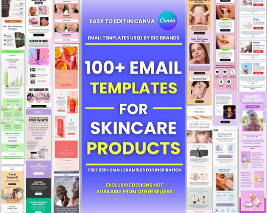 100+ Canva Email Templates for Skincare Products