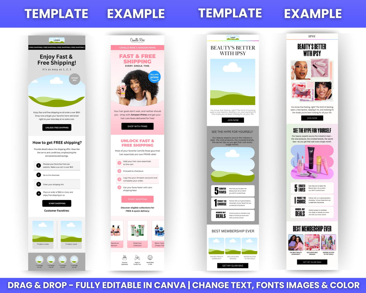 400+ PLR Canva Email Templates for All Niches with Resell Templates Private Label Rights