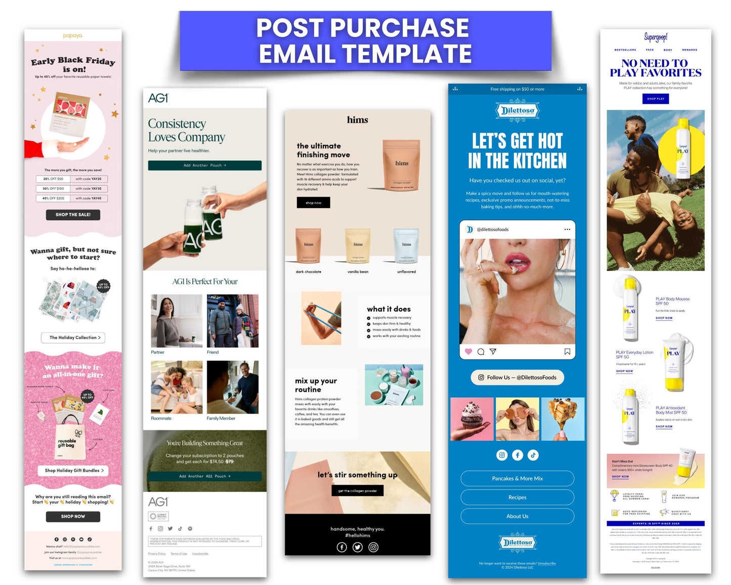 550+ PLR Figma Email Templates for All Niches Ecommerce Brand