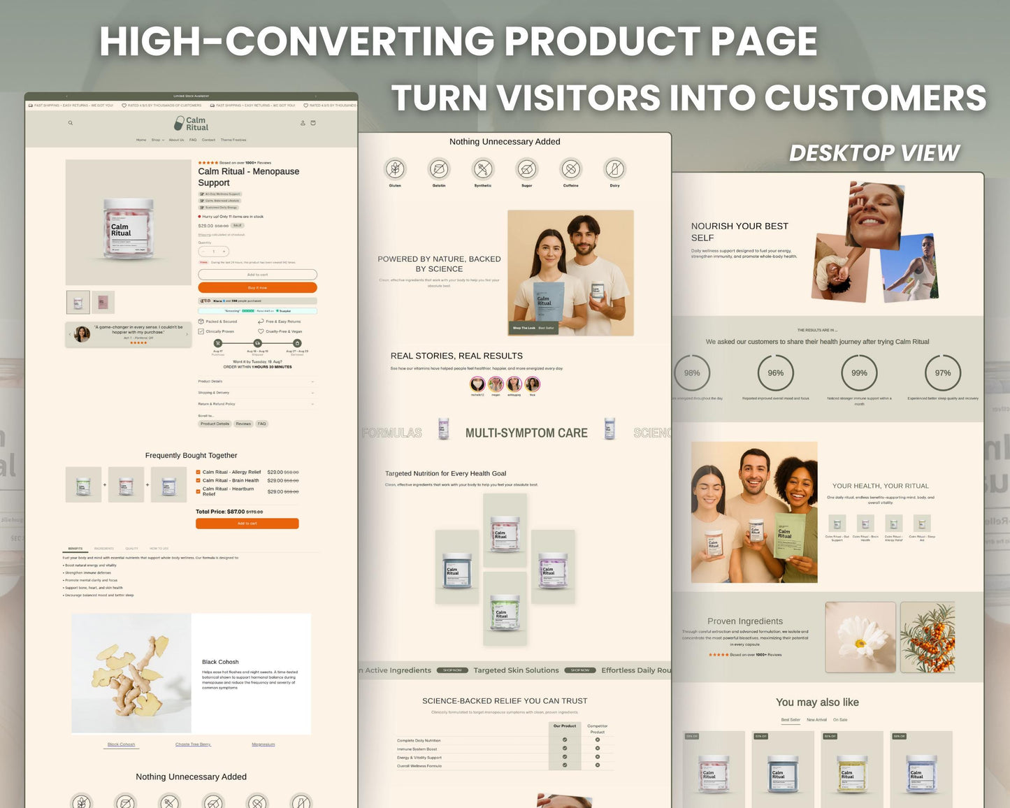 Health & Beauty Supplement Shopify 2.0 (Calm Ritual)