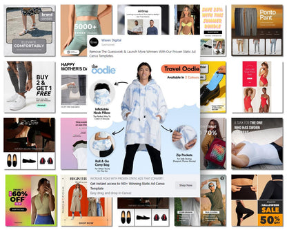 135+ Winning Static Ad Canva Templates for Men & Women Clothing & Fashion Brands