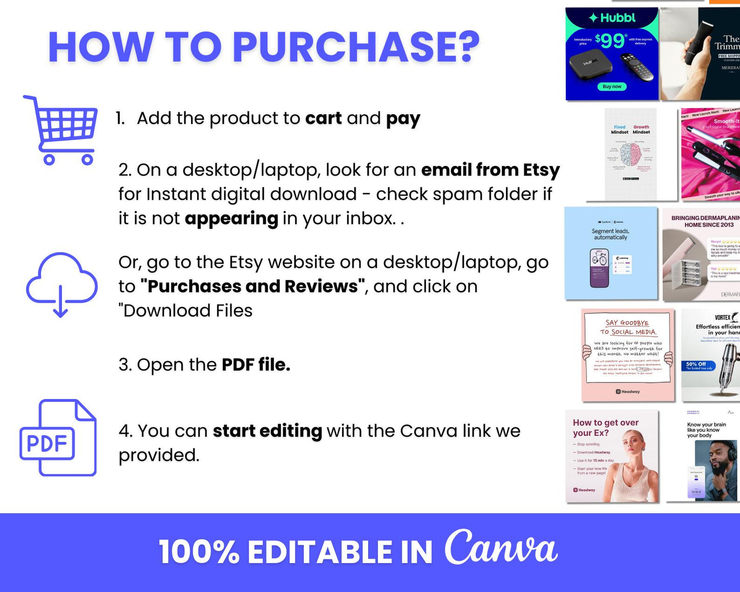 75+ Winning Static Ad Canva Templates for Tech & Apps
