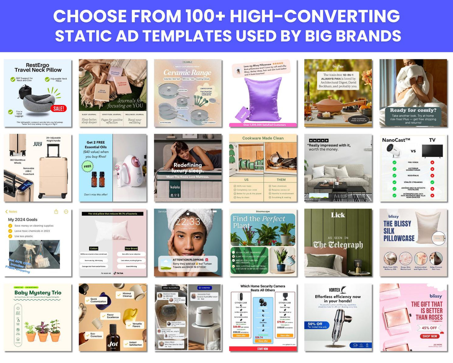 100+ Winning Static Ad Canva Templates for Home & Garden