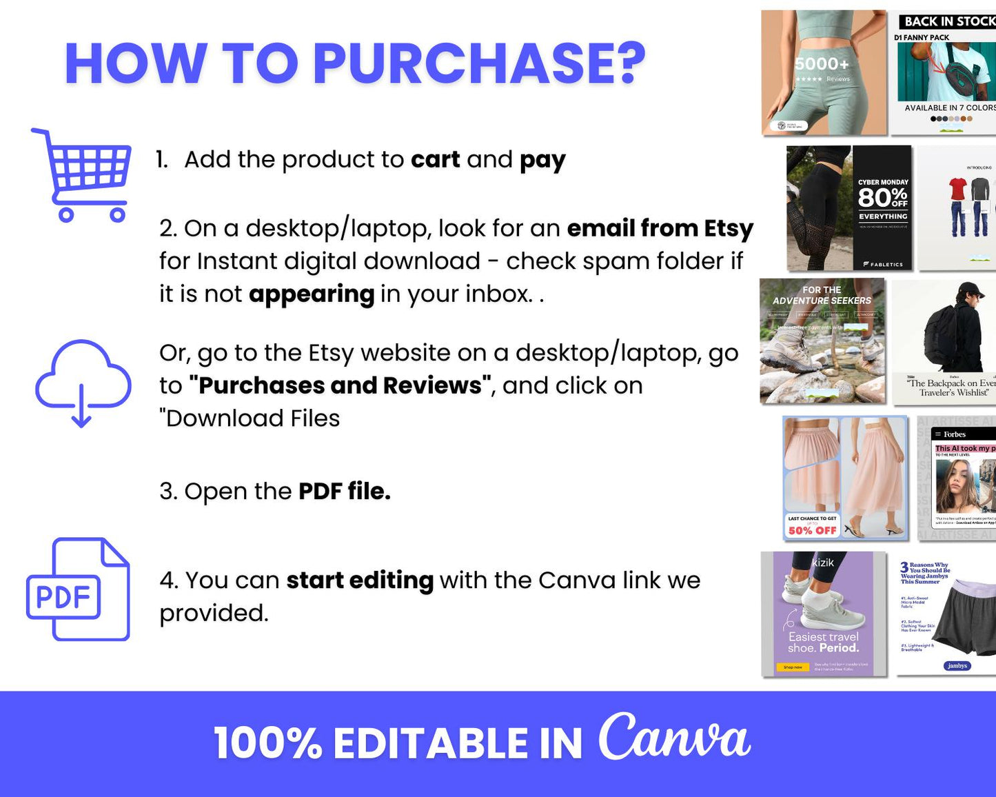 135+ Winning Static Ad Canva Templates for Men & Women Clothing & Fashion Brands
