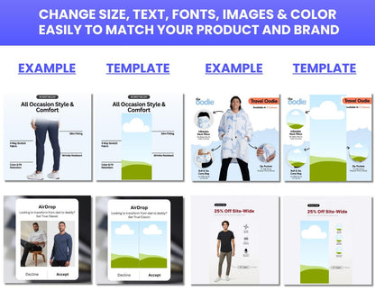 135+ Winning Static Ad Canva Templates for Men & Women Clothing & Fashion Brands
