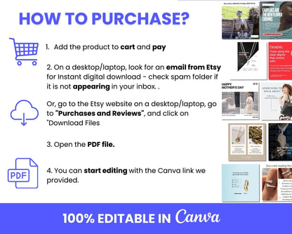 60+ Winning Static Ad Canva Templates for Jewelries & Accessories
