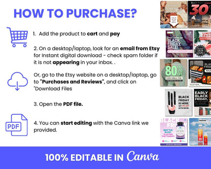 100+ BFCM Winning Static Ad Canva Templates