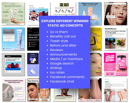 200+ Winning Static Ad Canva Templates for Beauty & Self Care Product /  Device