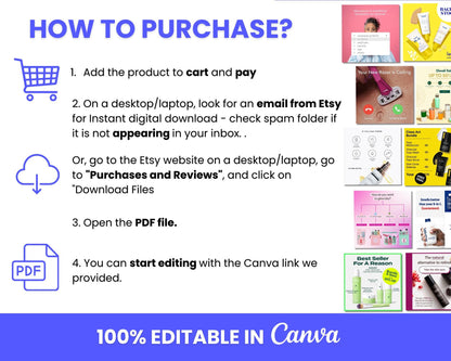 200+ Winning Static Ad Canva Templates for Beauty & Self Care Product /  Device