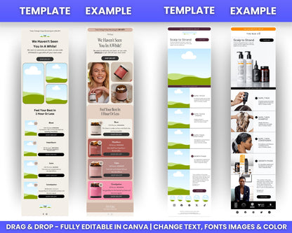 130+ Canva Email Templates for Beauty and Self Care Product Device