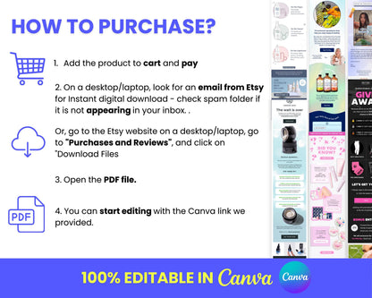 130+ Canva Email Templates for Beauty and Self Care Product Device
