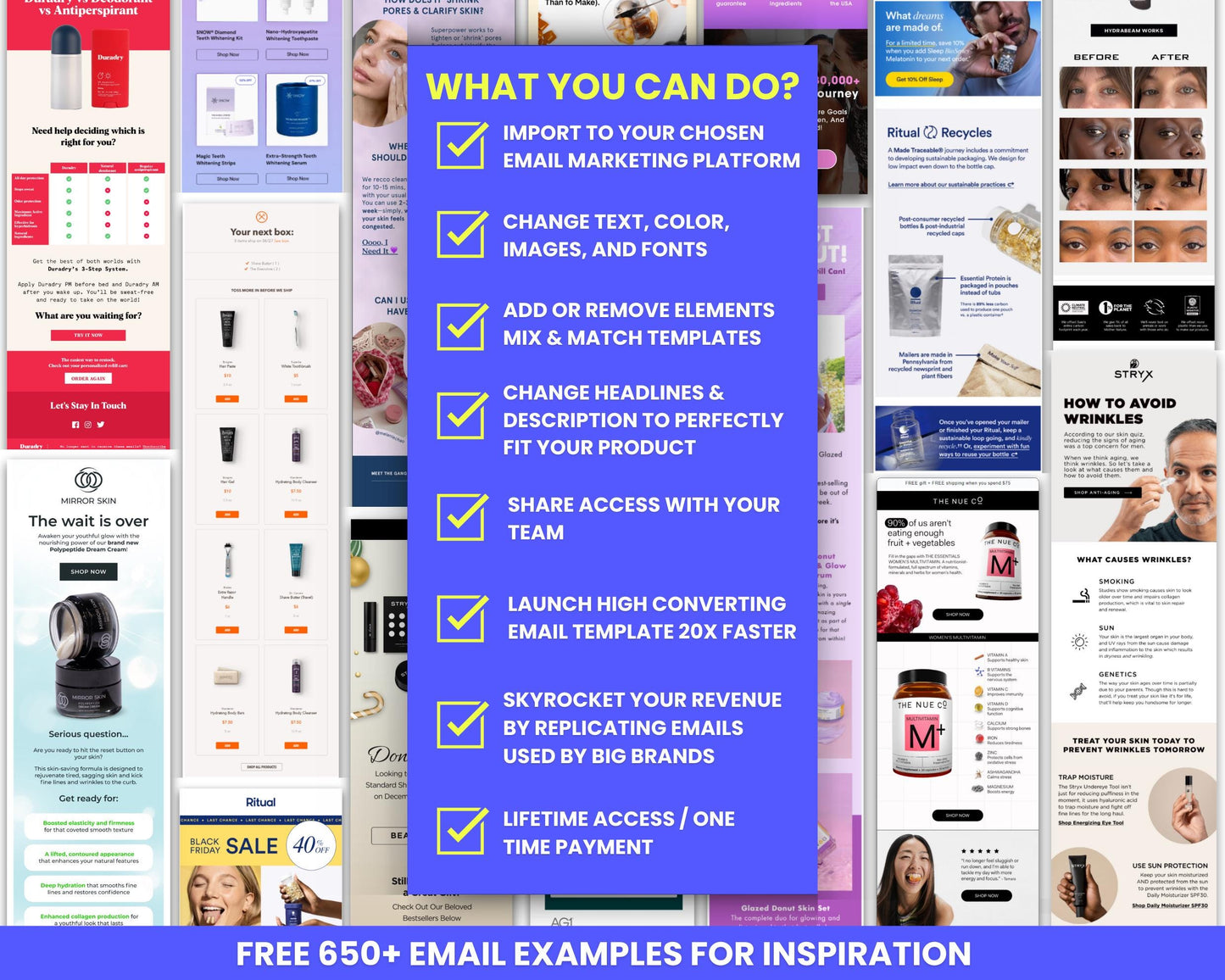 100+ Canva Email Templates for Skincare Products