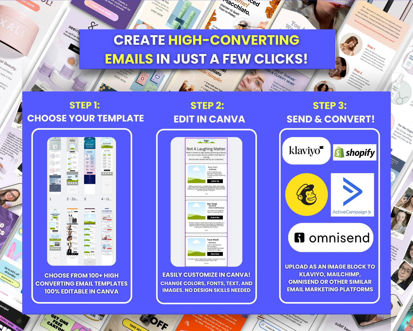 100+ Canva Email Templates for Skincare Products