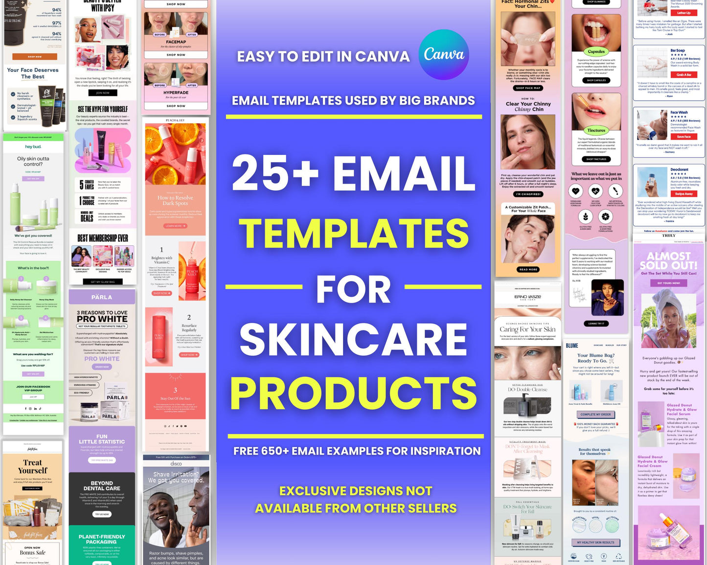 100+ Canva Email Templates for Skincare Products