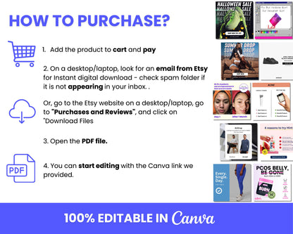 1000+ Winning Static Ads Canva Templates for All Niches