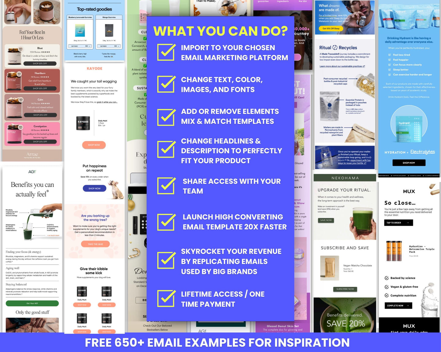130+ Canva Email Templates for Health & Beauty Supplements