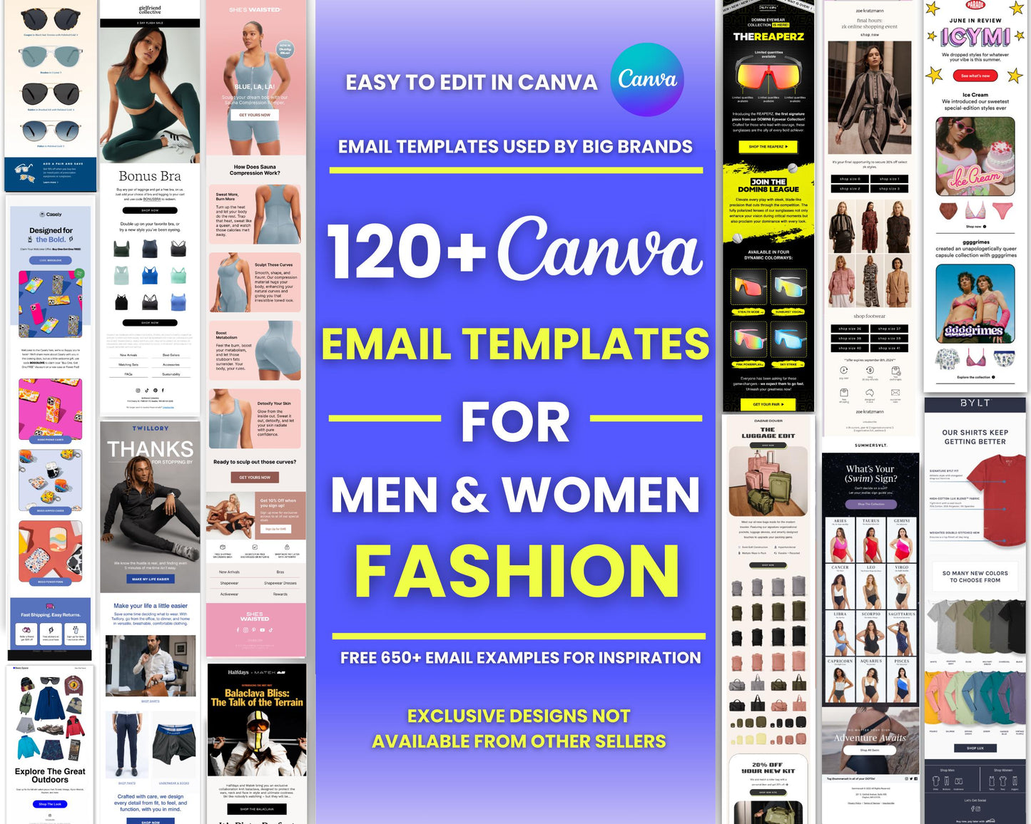 120+ Canva Email Templates for Fashion & Clothing Brand (Men & Women)