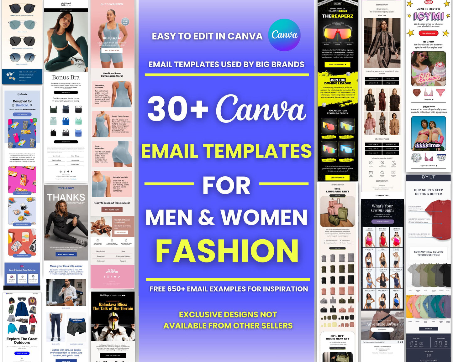 120+ Canva Email Templates for Fashion & Clothing Brand (Men & Women)