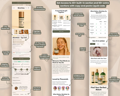 Skincare Shopify Theme 2.0 Perfect for Beauty Brands (White & Beige)