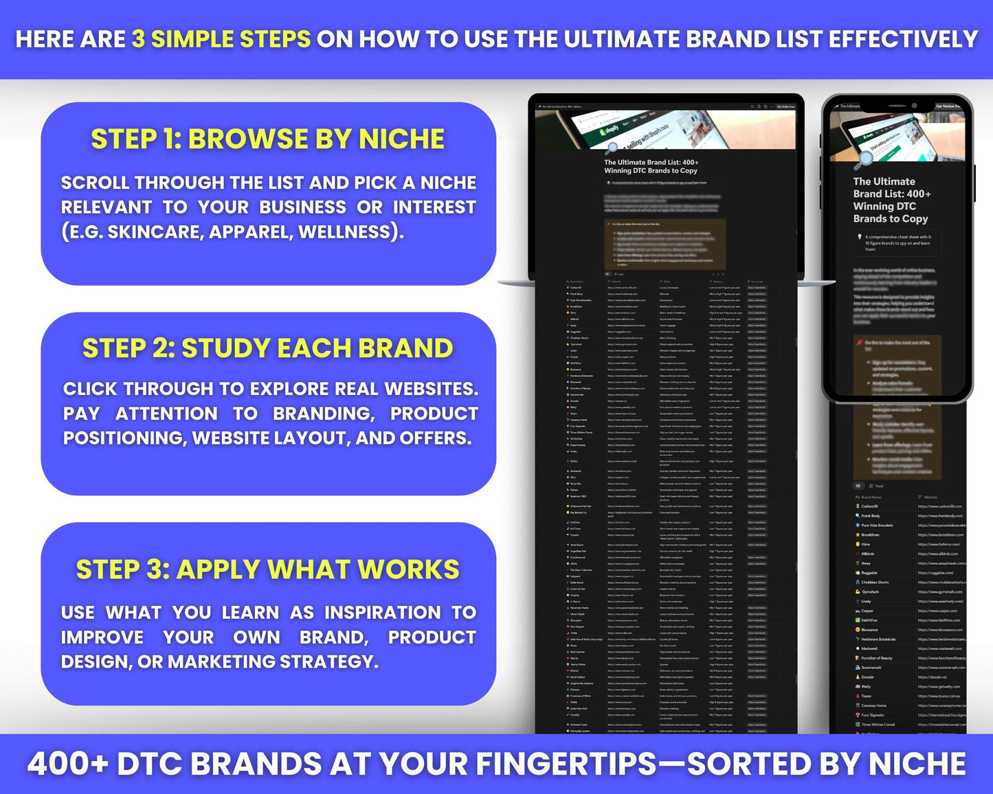 400+ Winning DTC Brands List for Ecommerce Inspiration Product Research and Brand Ideas