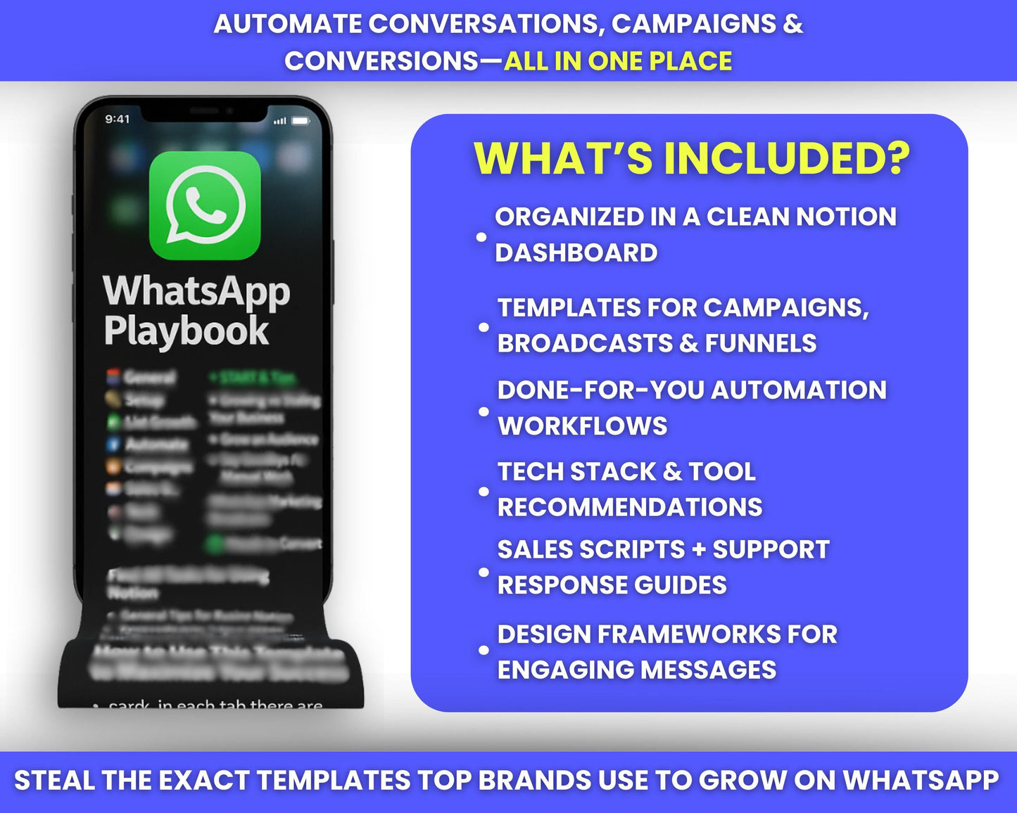 WhatsApp PlayBook Business Marketing and Automation Kit