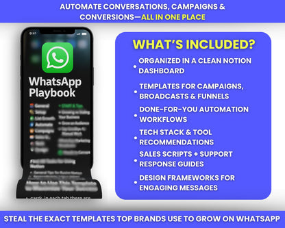 WhatsApp PlayBook Business Marketing and Automation Kit