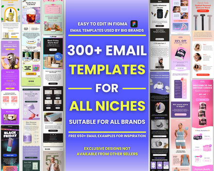 550+ Figma Email Templates for All Niches