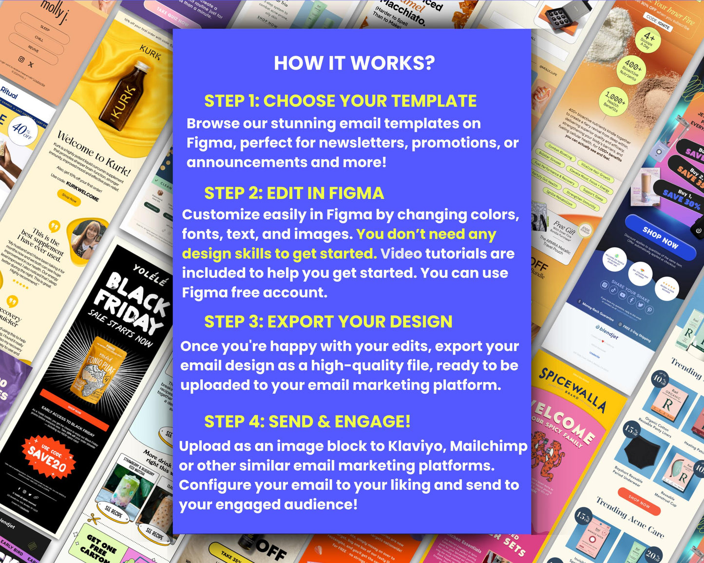 200+ Figma Email Templates for Health & Beauty Supplements