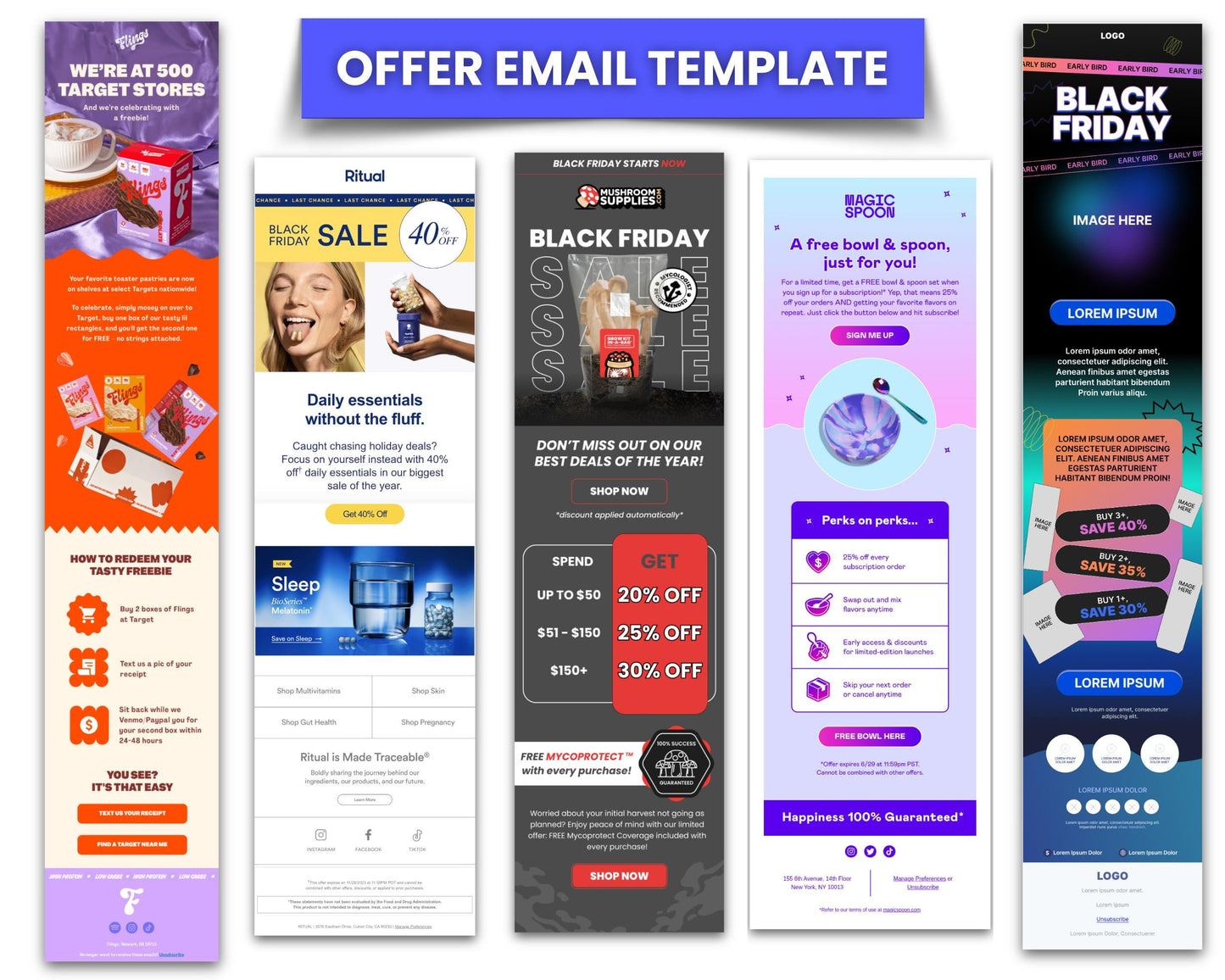 200+ Figma Email Templates for Health & Beauty Supplements