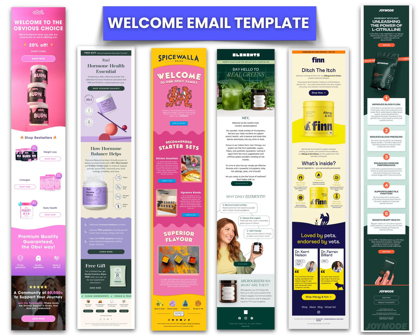 200+ Figma Email Templates for Health & Beauty Supplements