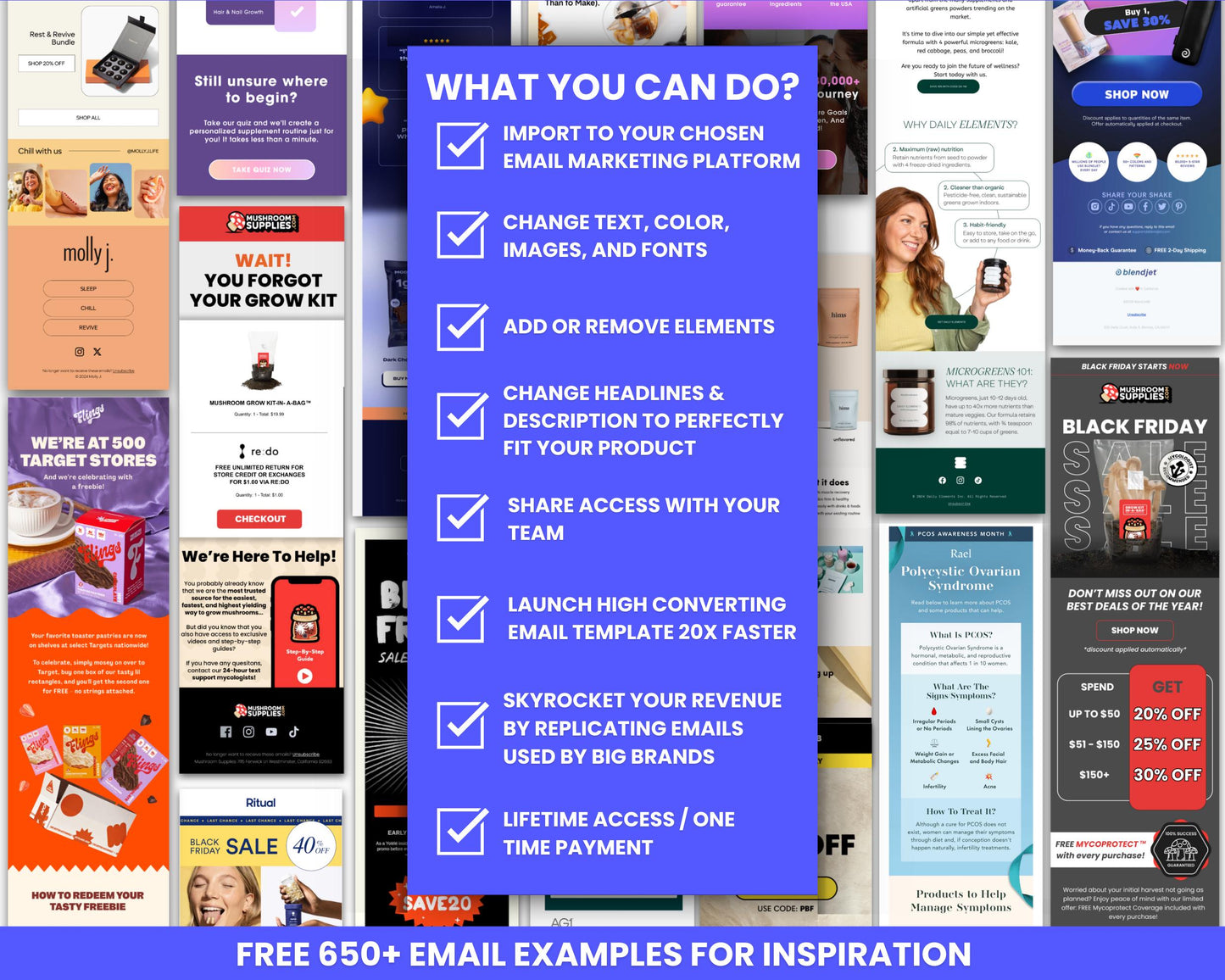 200+ Figma Email Templates for Health & Beauty Supplements