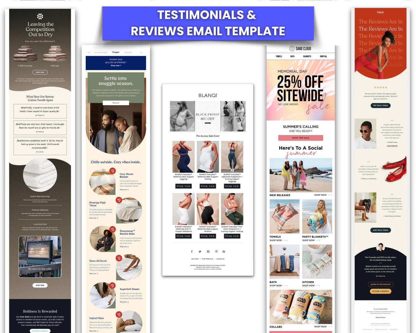 130+ Figma Email Templates for Men & Women Clothing / Fashion Brand