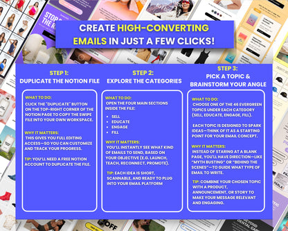 550+ Email Ideas Swipe File for All Ecommerce Brands