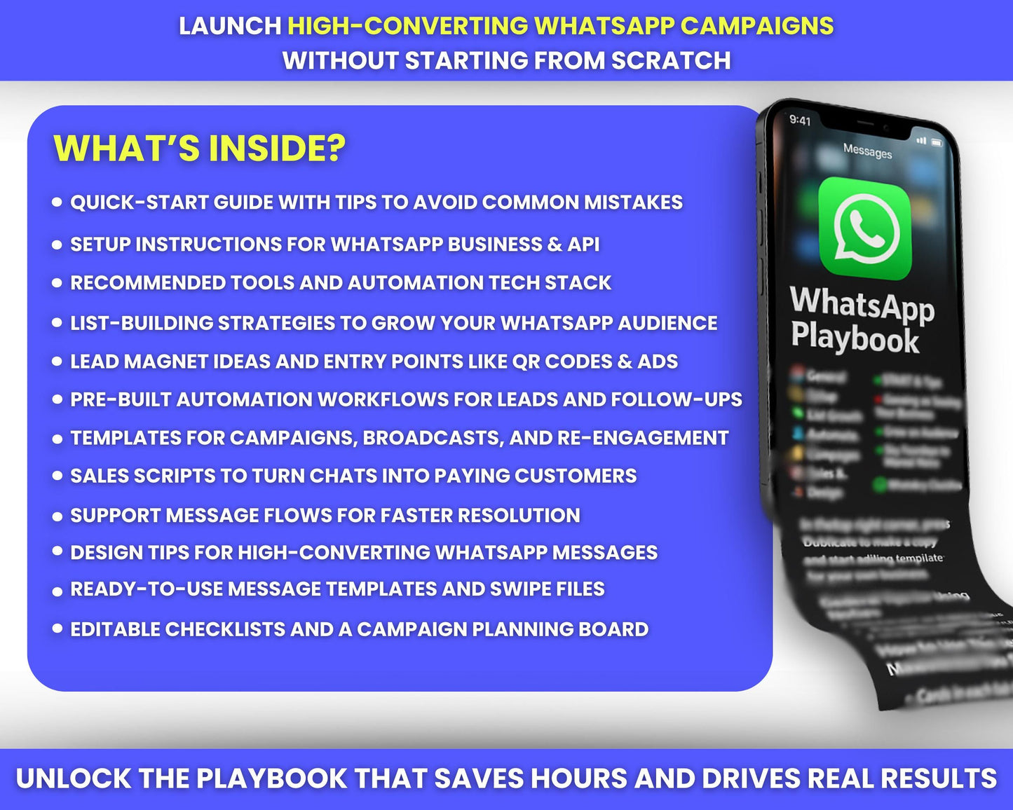 WhatsApp PlayBook Business Marketing and Automation Kit