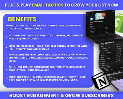 Email Growth Secrets: List Building Tips, Engagement Strategies, High-Converting Sequences & Content Ideas