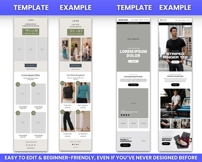 130+ Figma Email Templates for Men & Women Clothing / Fashion Brand