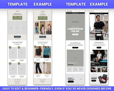 130+ Figma Email Templates for Men & Women Clothing / Fashion Brand