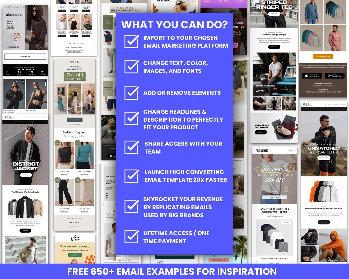 130+ Figma Email Templates for Men & Women Clothing / Fashion Brand
